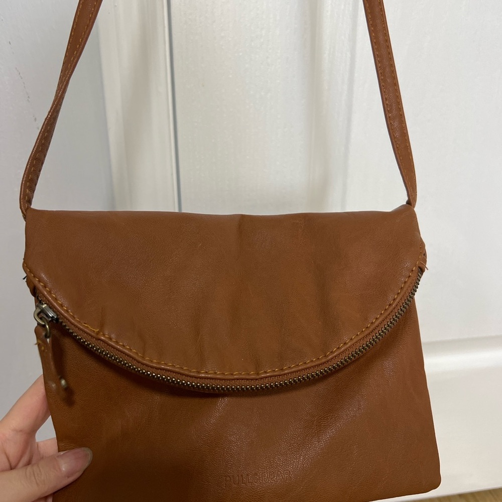 Brown Leather Shoulder Bag